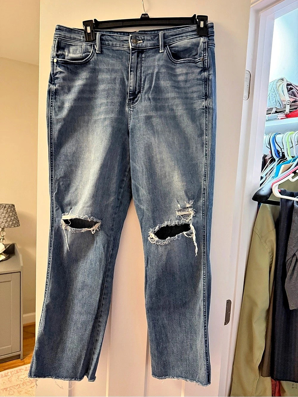 Judy Blue Jeans Distressed Blue Waist 1532